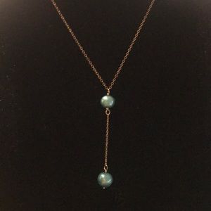 Double freshwater pearl necklace